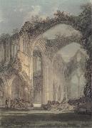 J.M.W. Turner The Chancel and Crossing of Tintern Abbey,Looking towards the East Window France oil painting artist